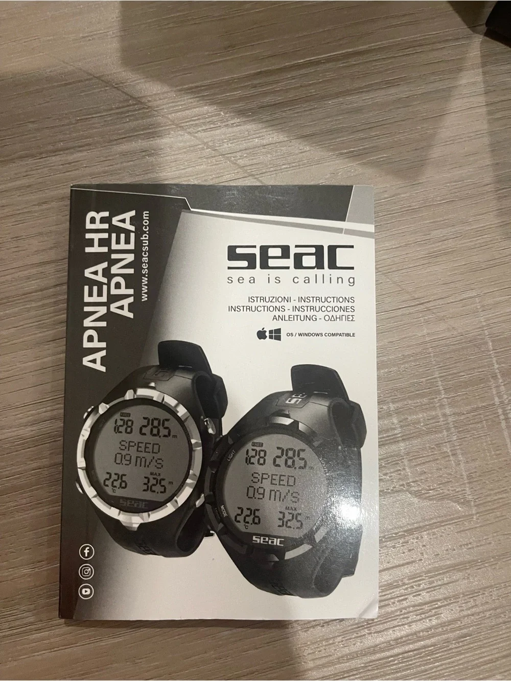 NWT SEAC Apnea Freediving Computer with Log and Real Time Data